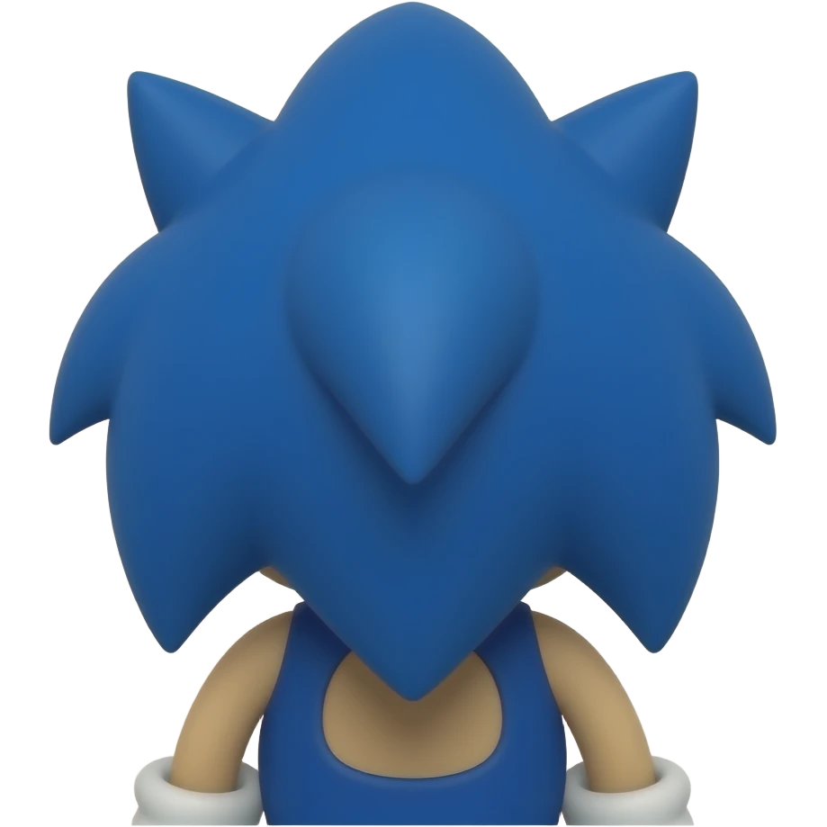 Sonic back profile emoji