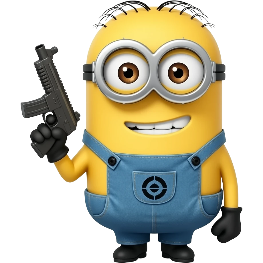 Minion rambo con armas emoji