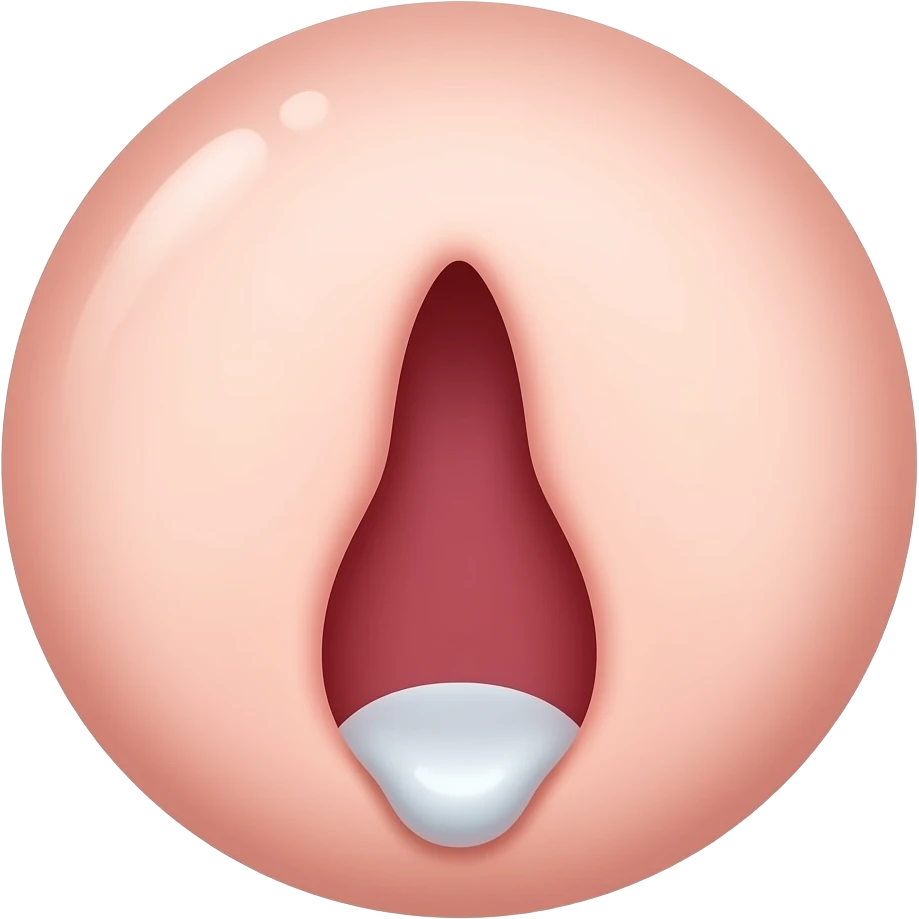 wet vagina with cum emoji
