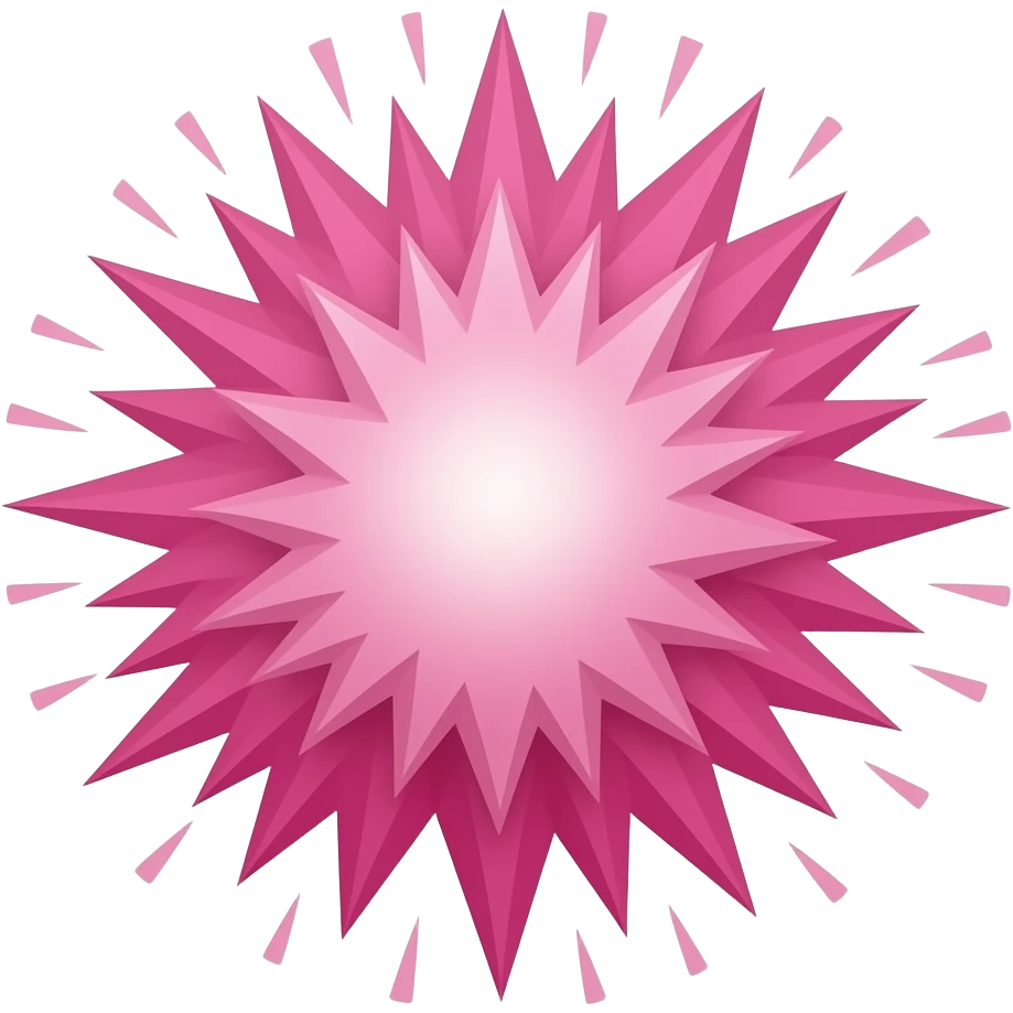 explosion pink emoji
