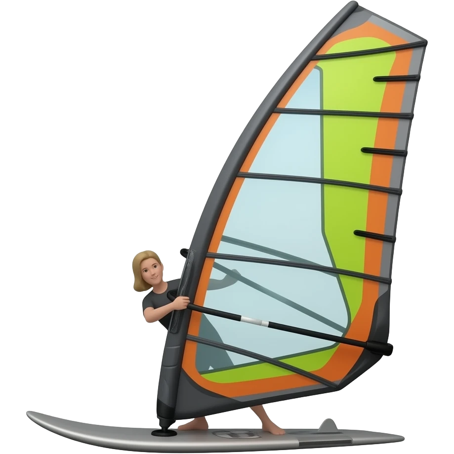 Un wingfoil emoji