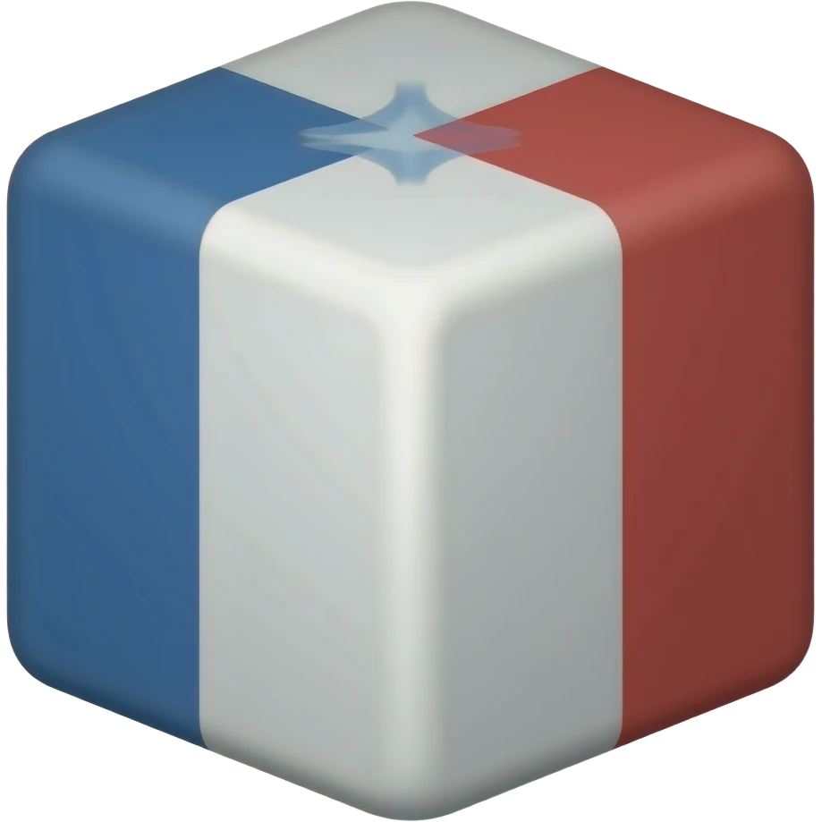 Cuboid flag shape emoji