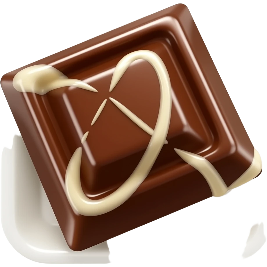 Dark chocolate emoji