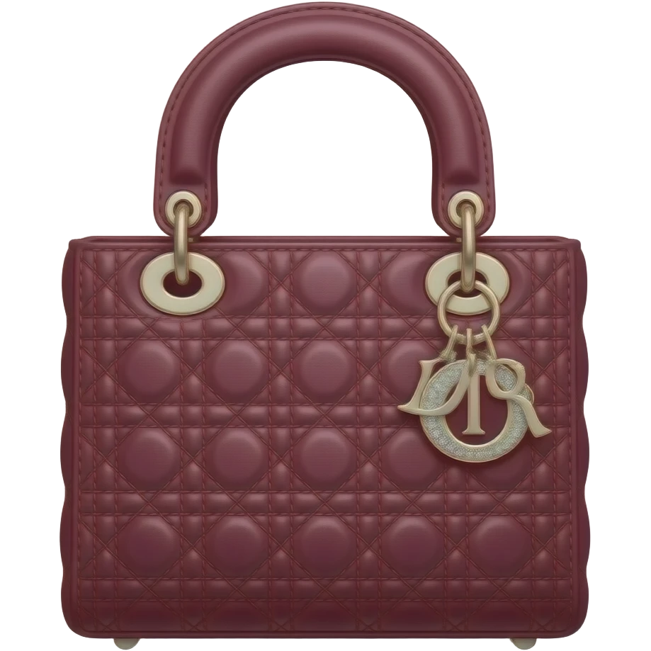 Bolso marca Dior sin agarradera con evillas premiun costoso y colores femeninos de alta costura color vino tinto emoji