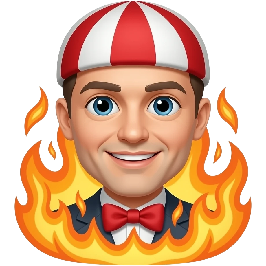 circus performer on fire emoji