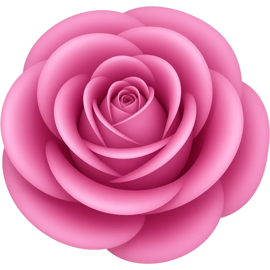 Pink normal rose emoji