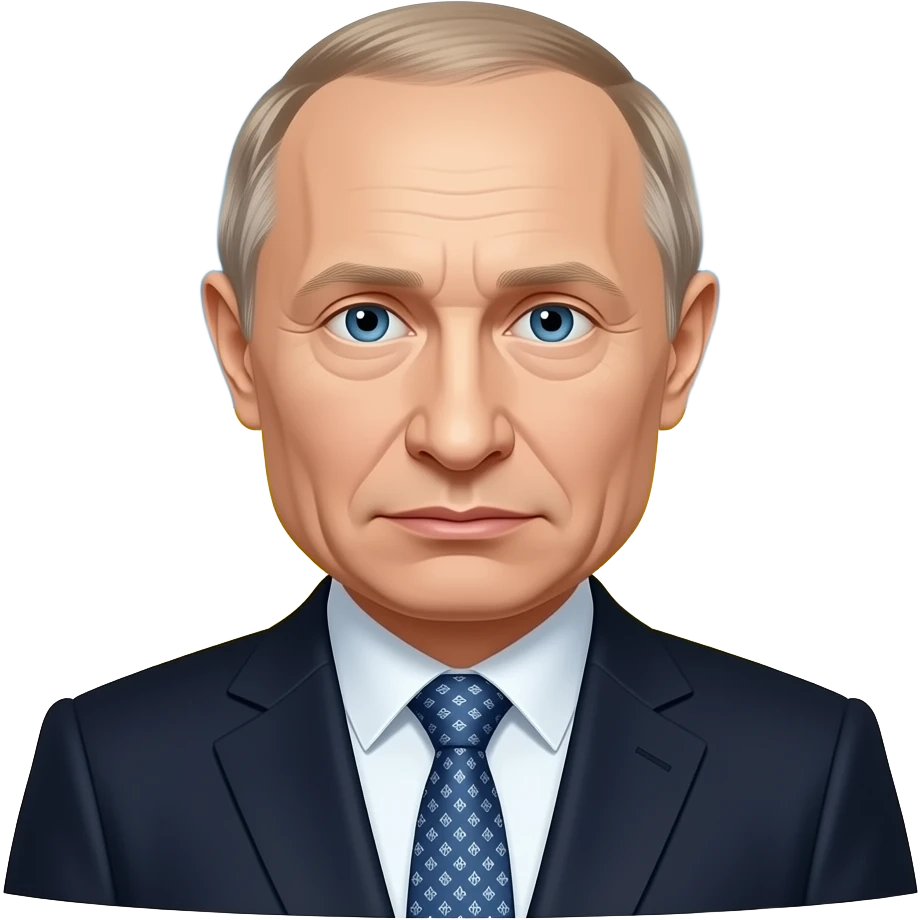 President Putin and Ukraine war cartoon sketch emoji