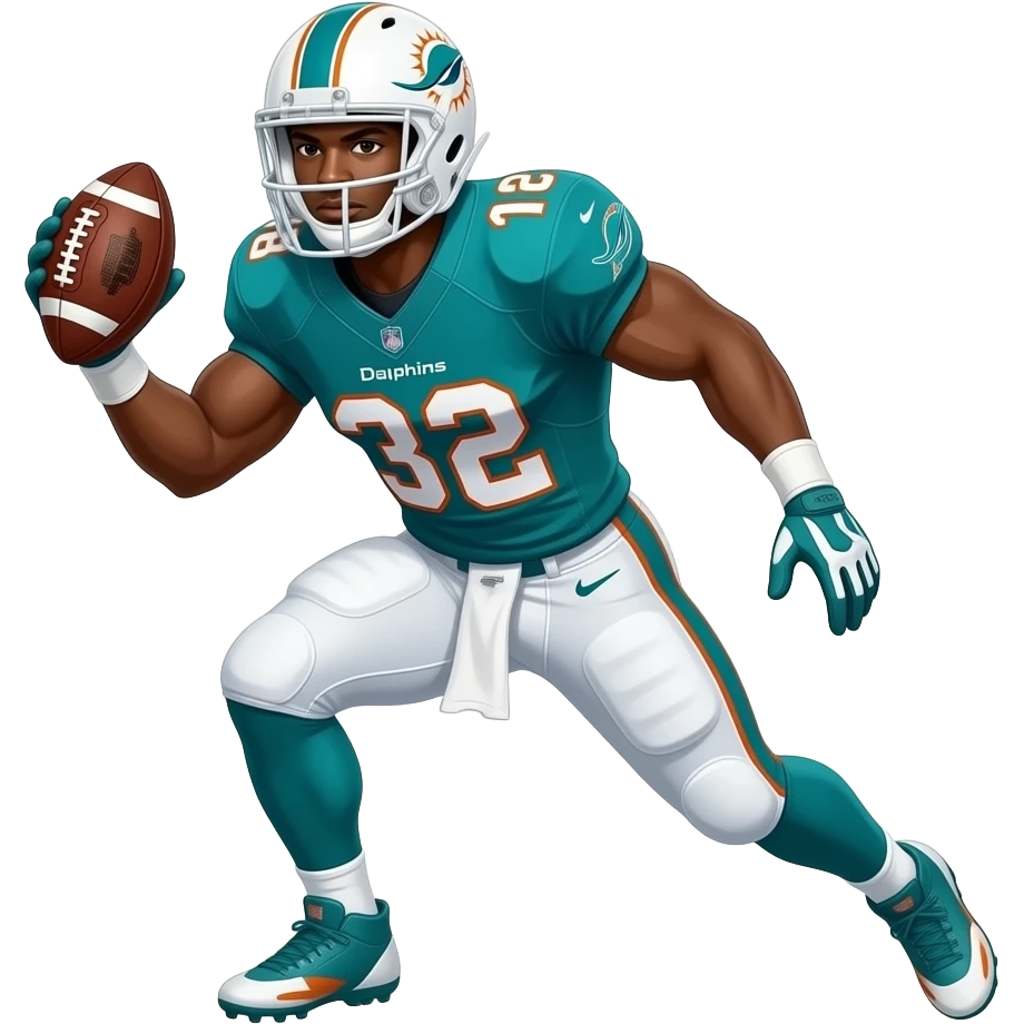Dolphins football player emoji