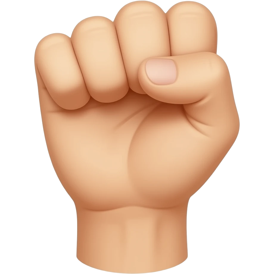 Fist but the back of the hand, not the front emoji