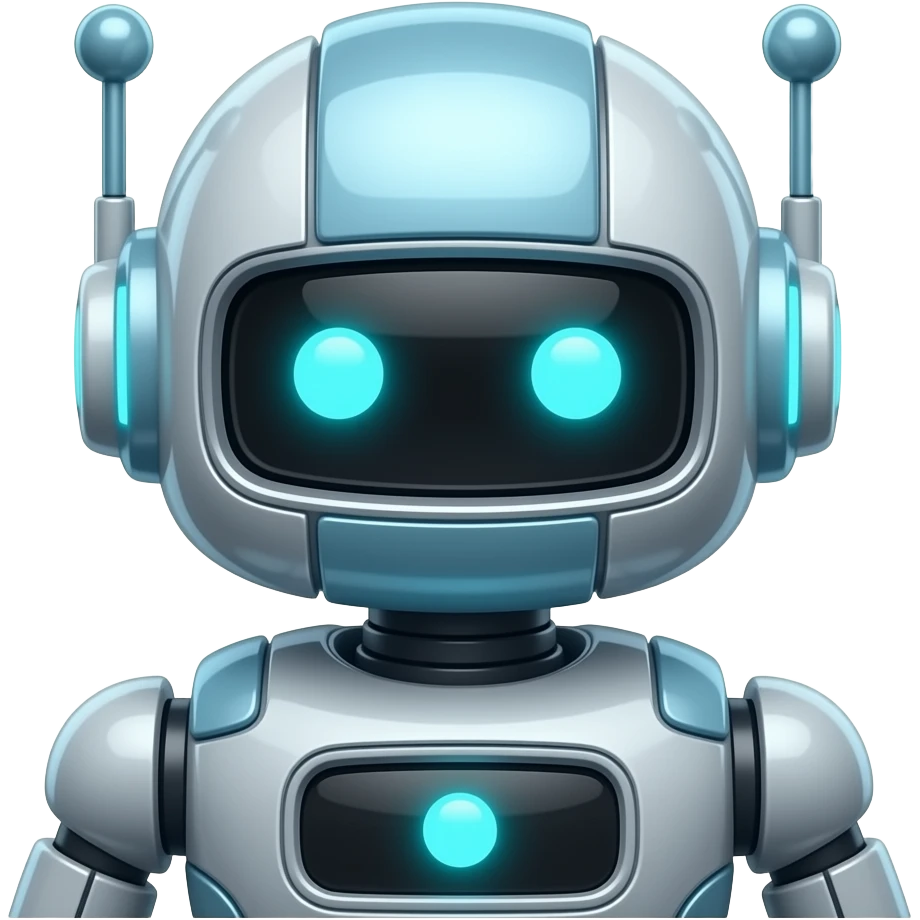 robot neon emoji
