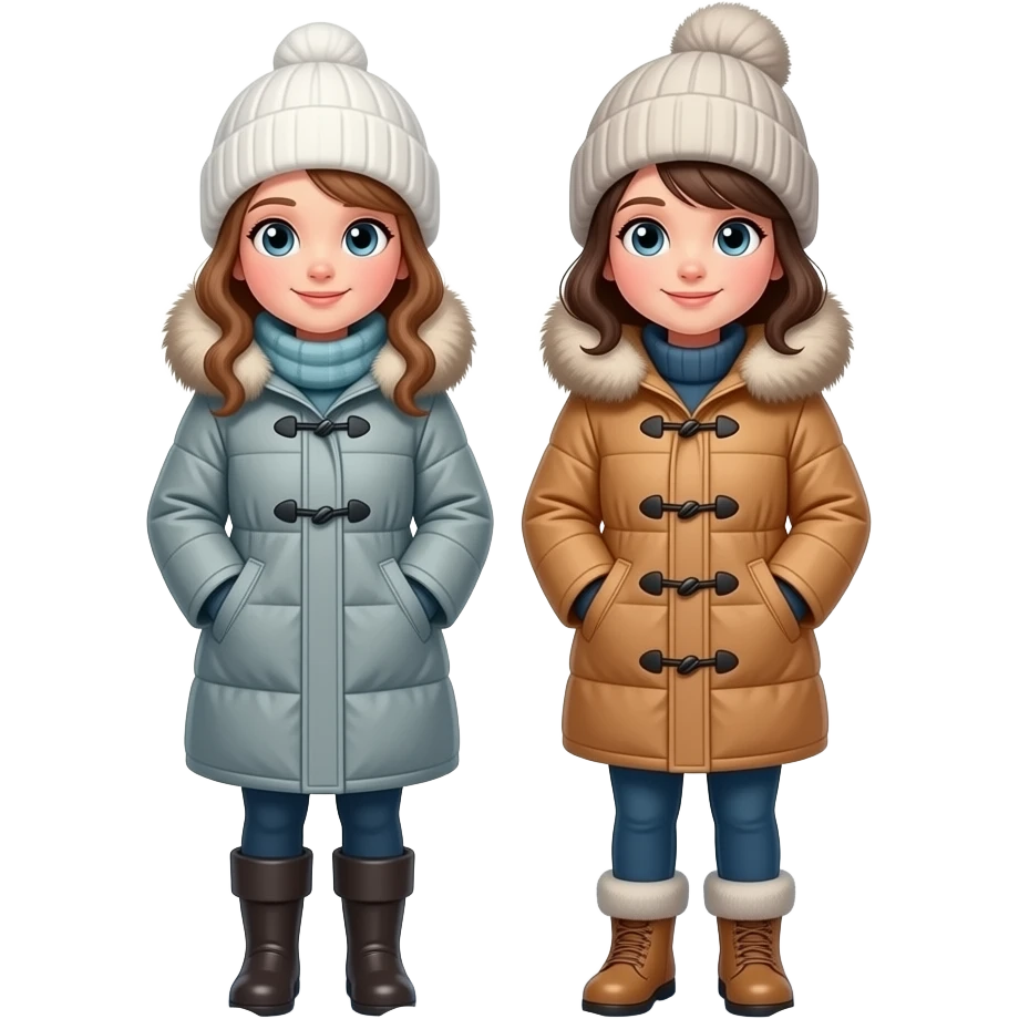 Invierno niñas emoji