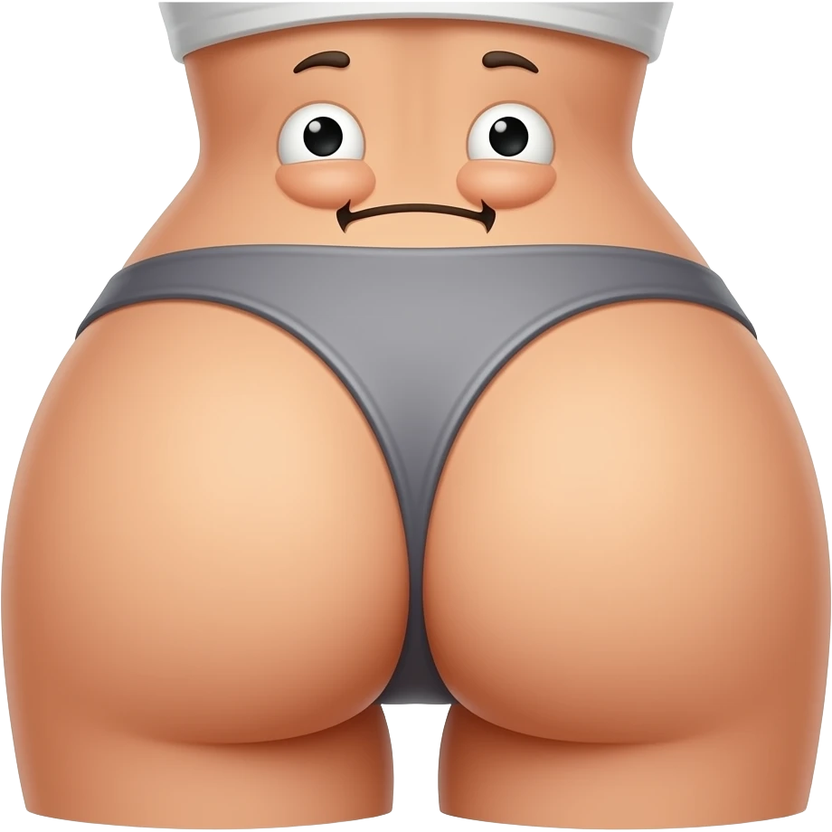 Face planted in between ass emoji