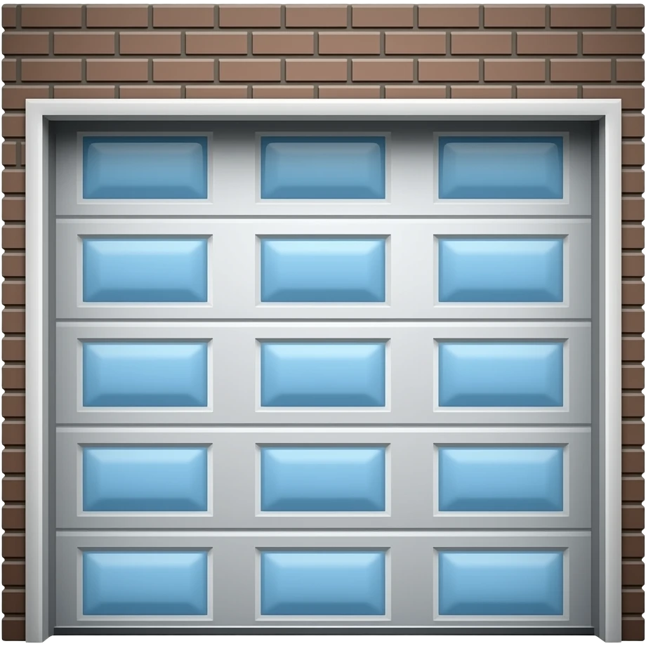 open garage door silhouette emoji