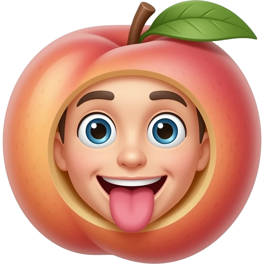 😛🍑 emoji