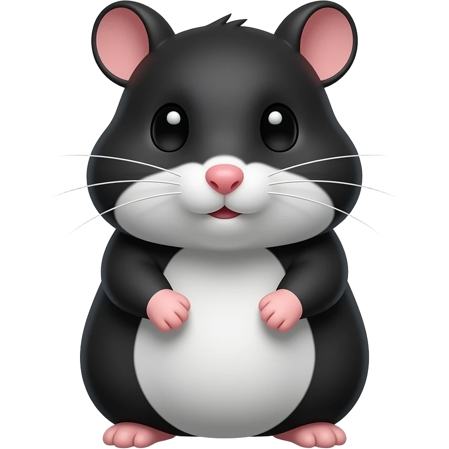 black ninja hamster emoji