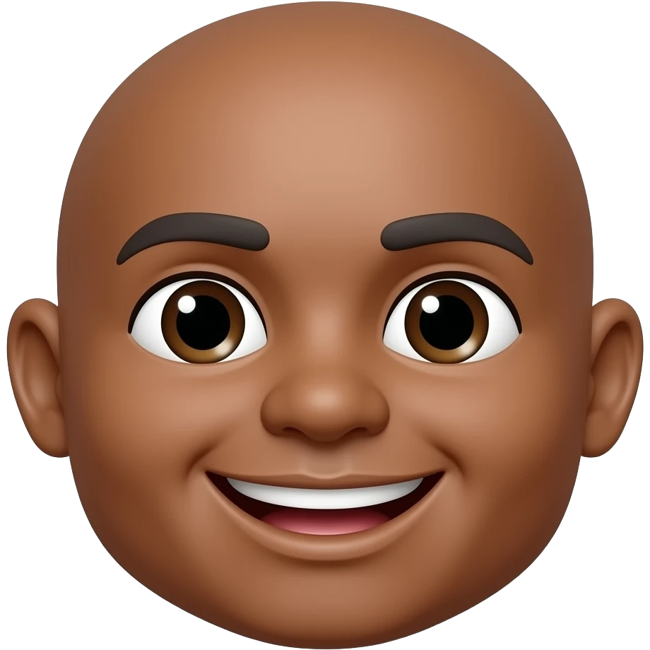 can you make the skin colour of "😊" brown? keep the round chape and the same smile emoji