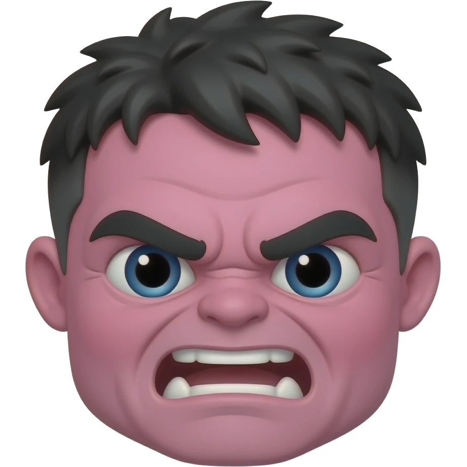 cute pink hulk emoji