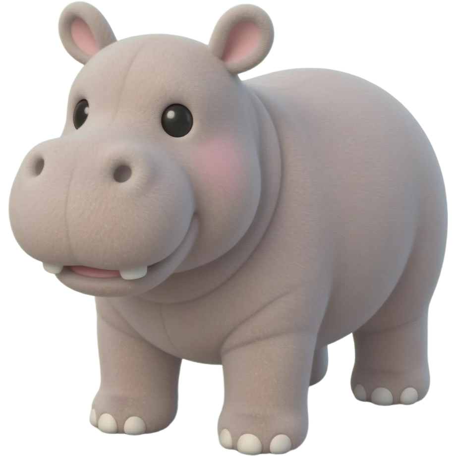 hippo stuffed animal emoji