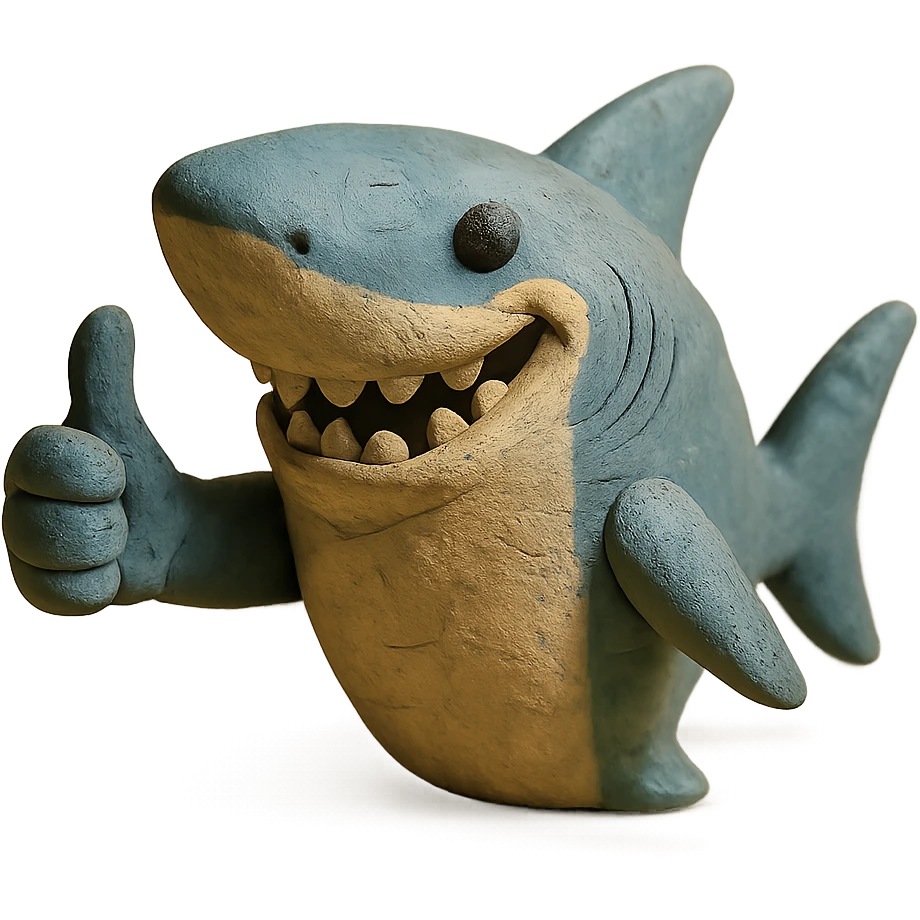 shark giving a thumbs up emoji