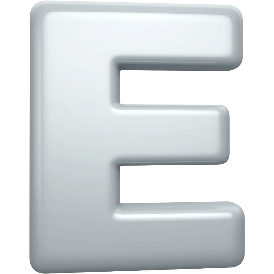 letter E emoji
