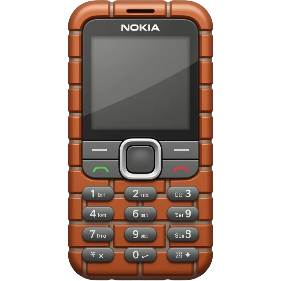 brick themed nokia emoji