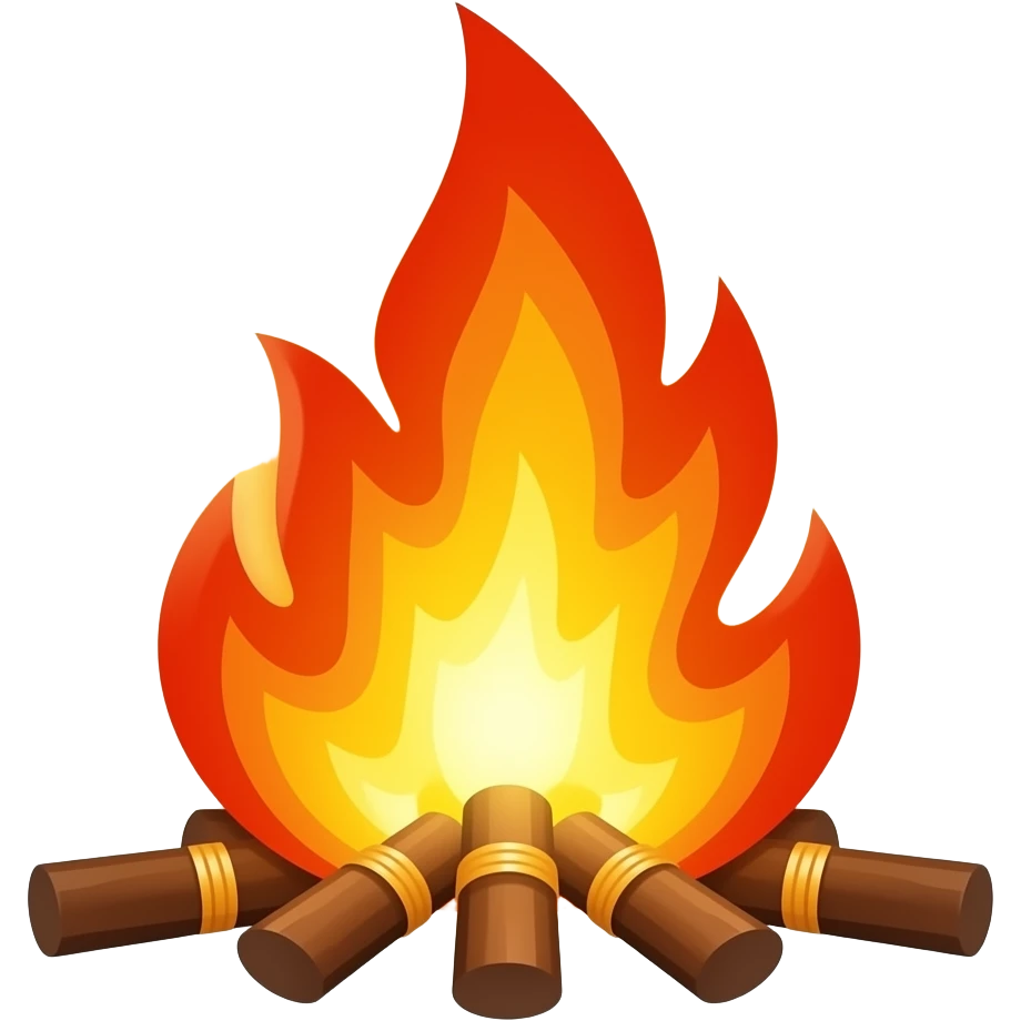 Gayatri homam fire  clipart emoji
