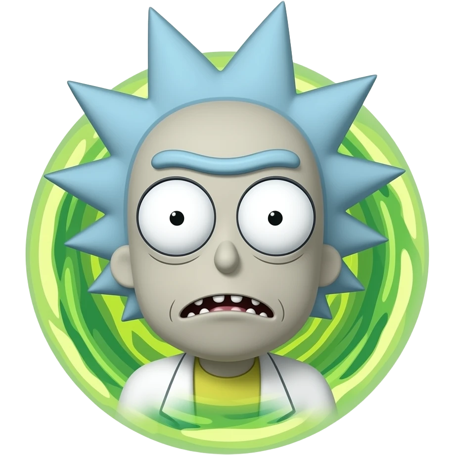 рик и морти портал emoji