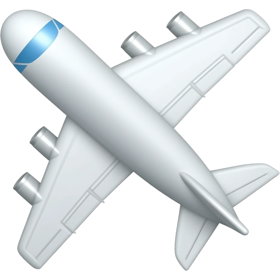 White aeroplane emoji