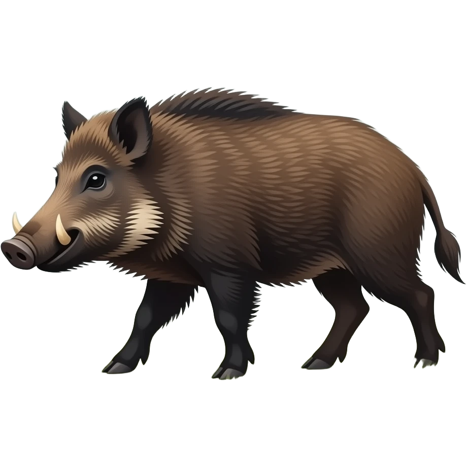 boar walking emoji