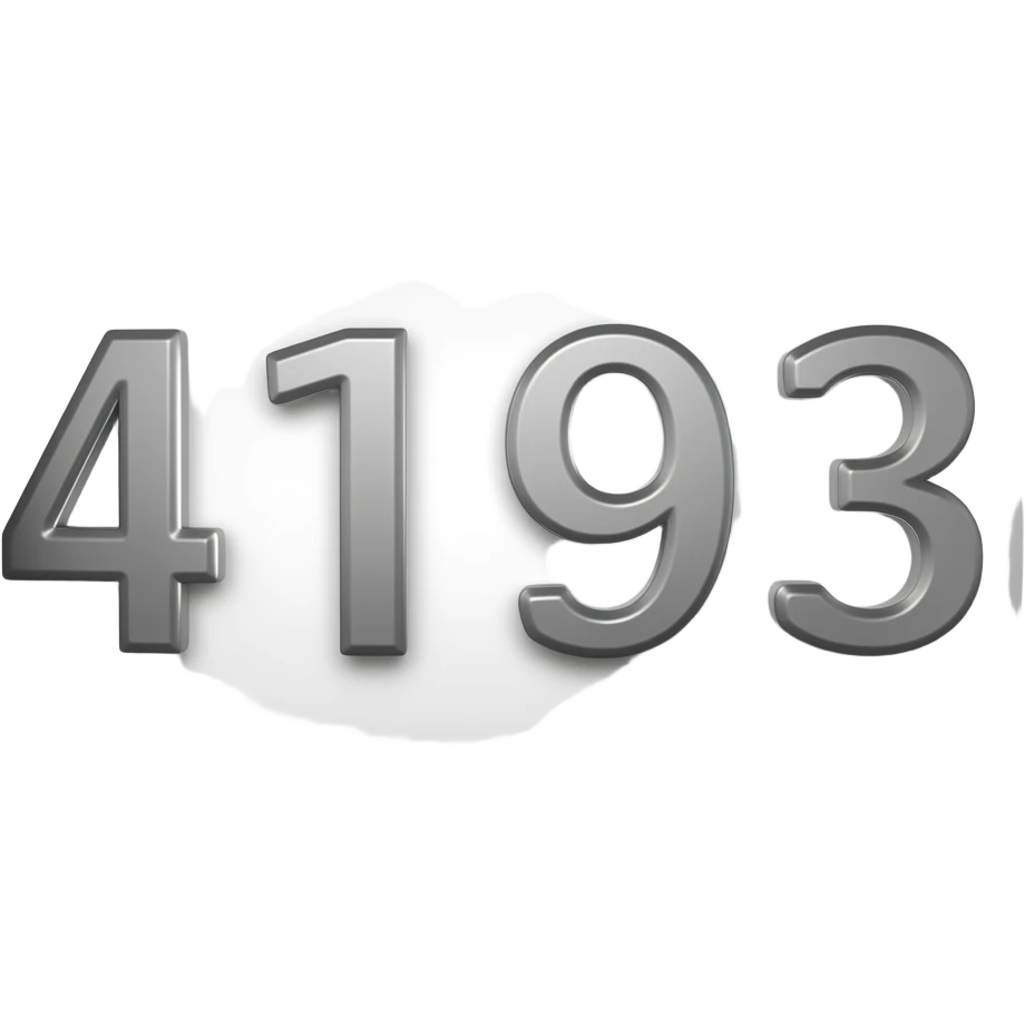 Number 4193 emoji