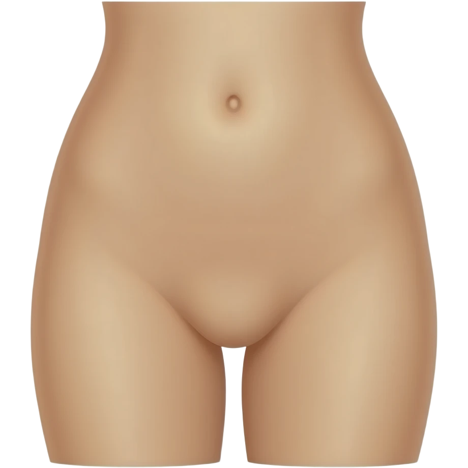 Naked woman with vagina emoji