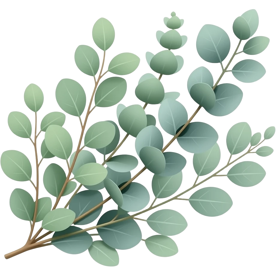 boho eucalyptus sprig emoji