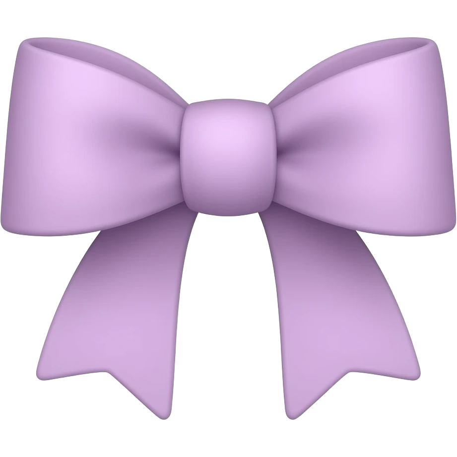Fiocco viola chiaro emoji