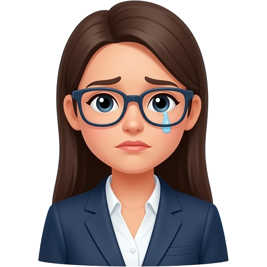 clock out with tired looking face girl emoji