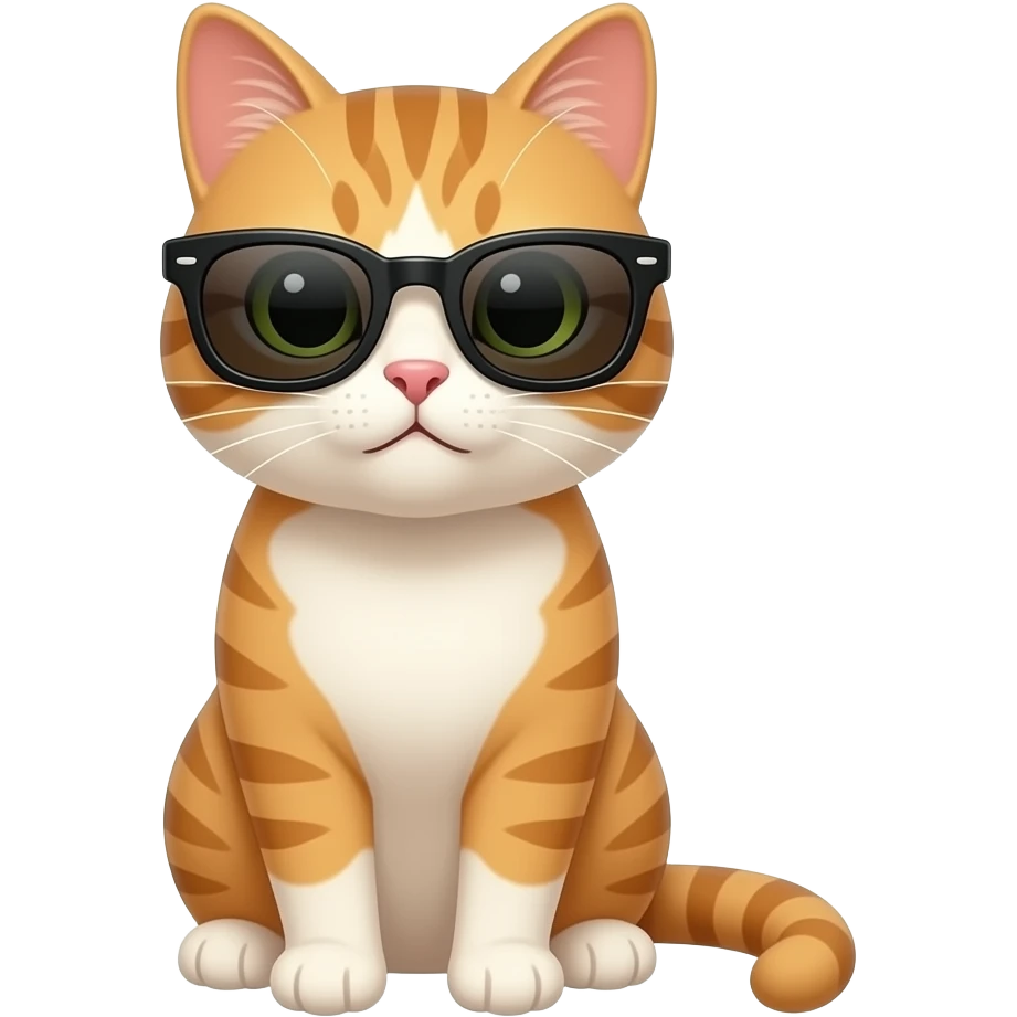 Cat wearing sunglasses emoji