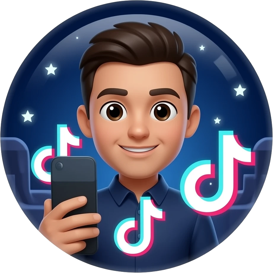 Midnight scrolling TikTok emoji