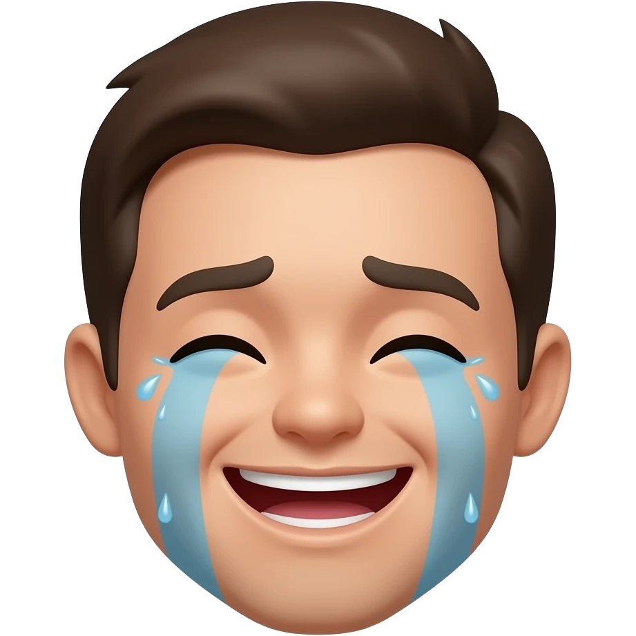 Happy crying emoji