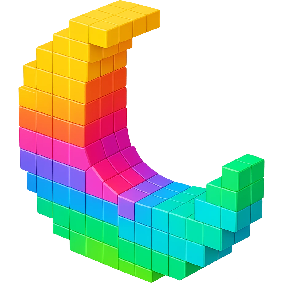 Rainbow Moon emoji