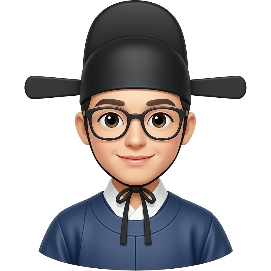 한국의 젊은 선비 emoji
