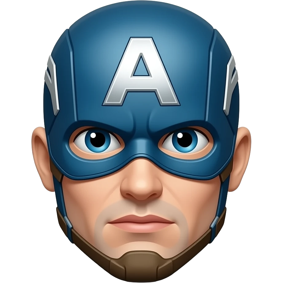 Captain America face emoji