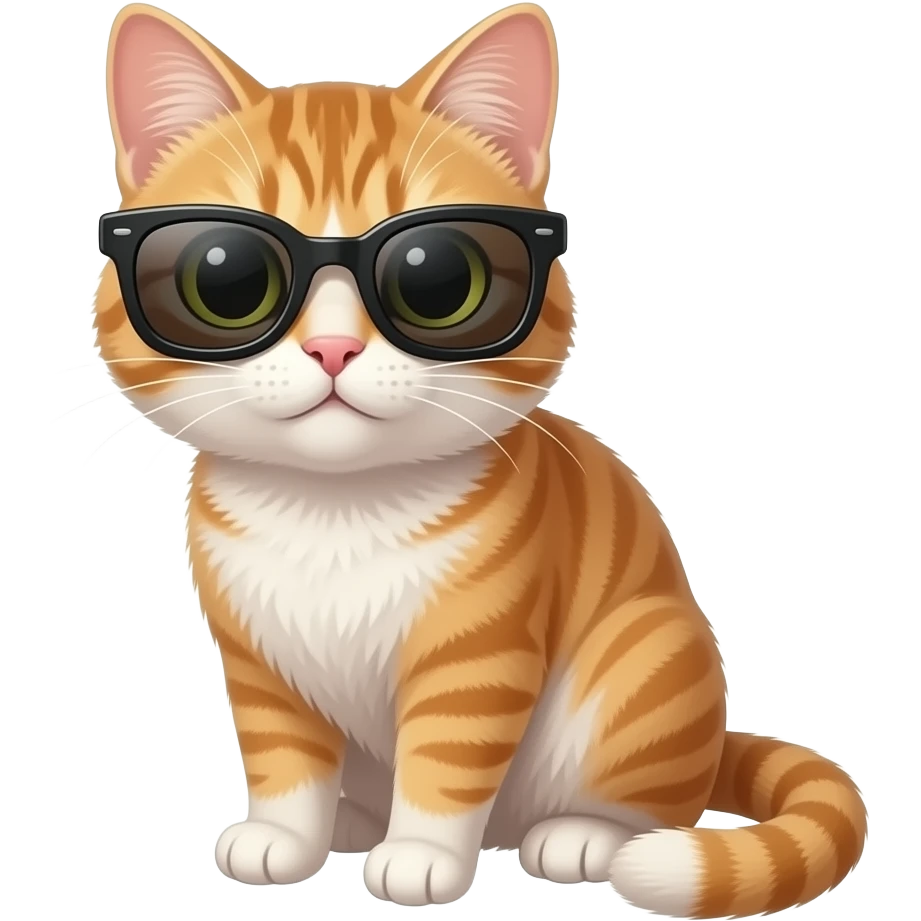 Cat wearing sunglasses emoji