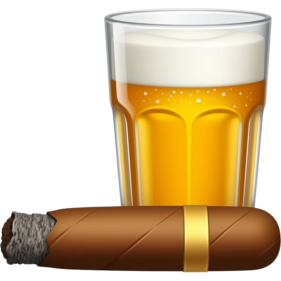 cigar with beer emoji