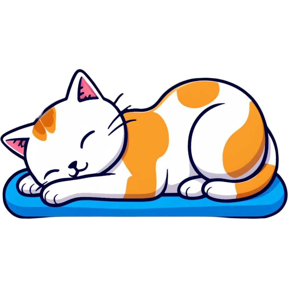 Cat sleeping  emoji