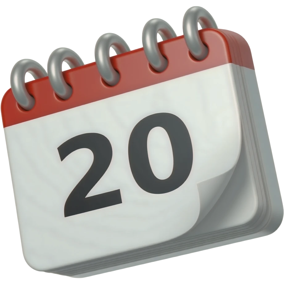 flying calendar emoji