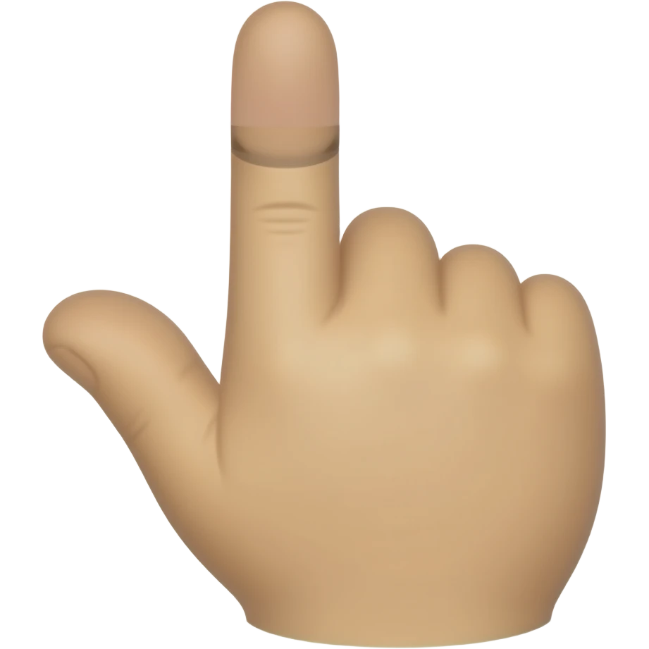 Middle finger emoji