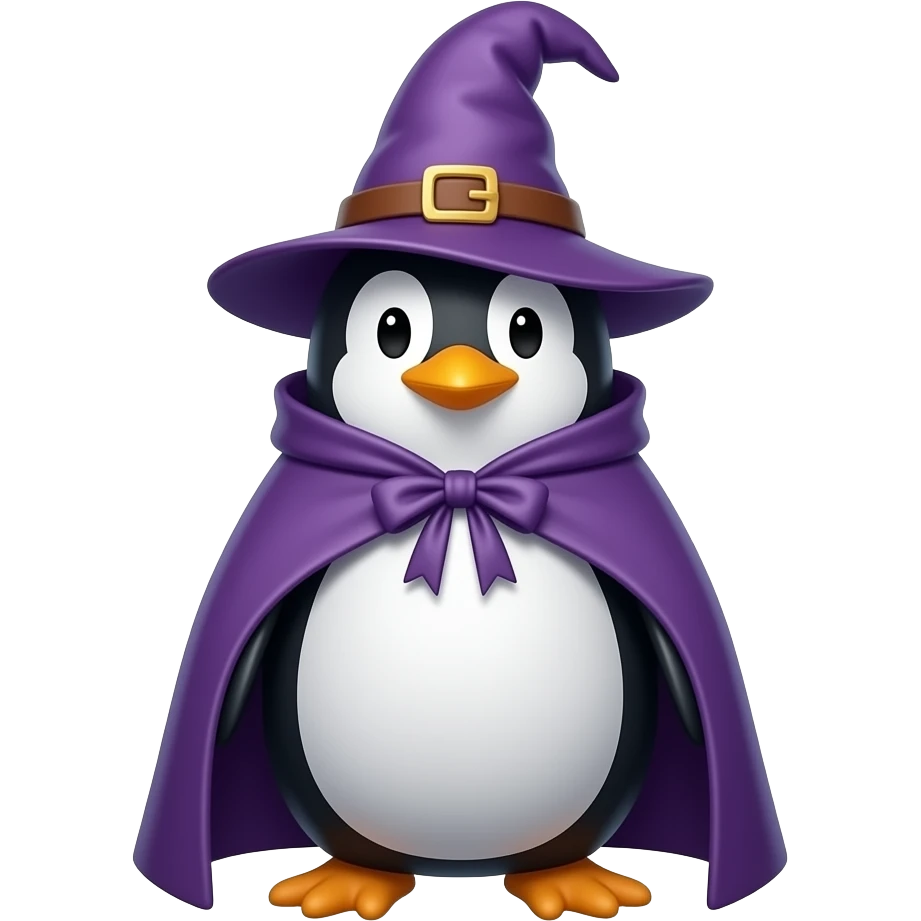 Penguin Wizard emoji