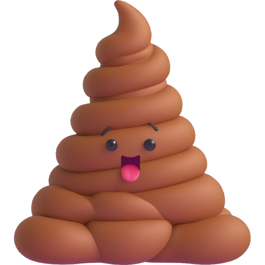 giant poop scak emoji