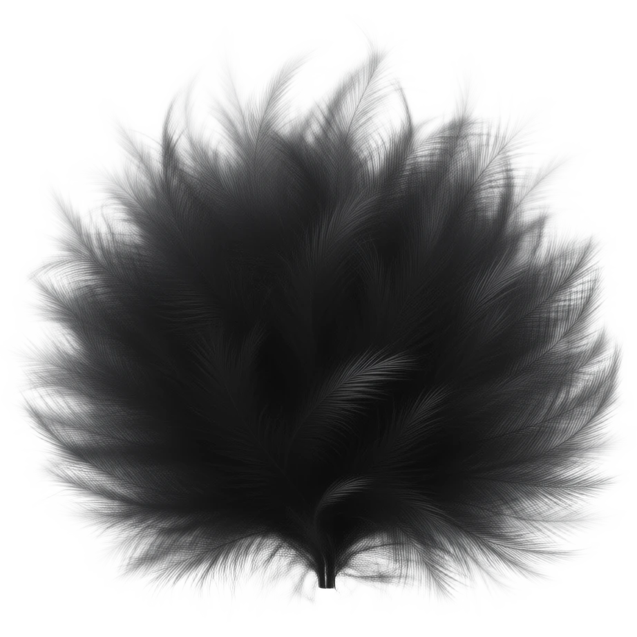 black goose down-themed raw material emoji