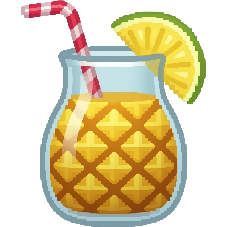 pixeled pina colada emoji