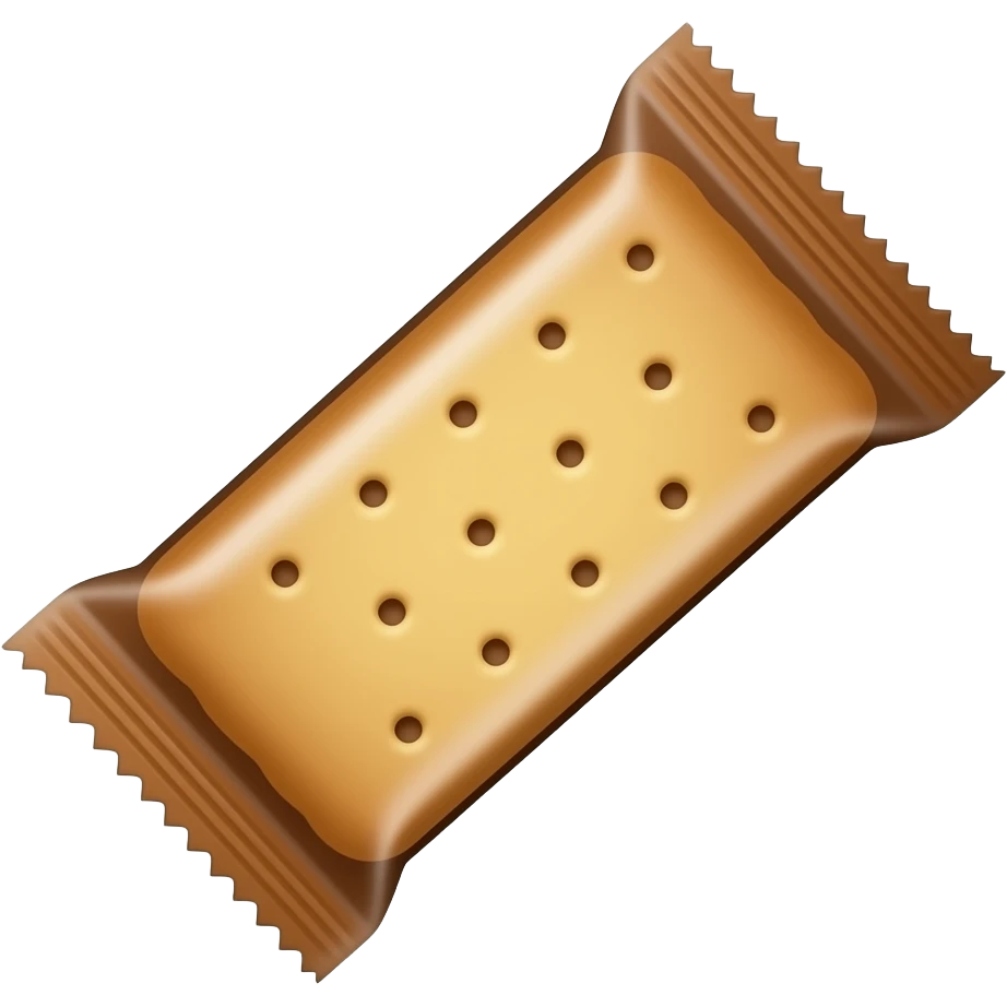 3D Biscuit bar pack emoji